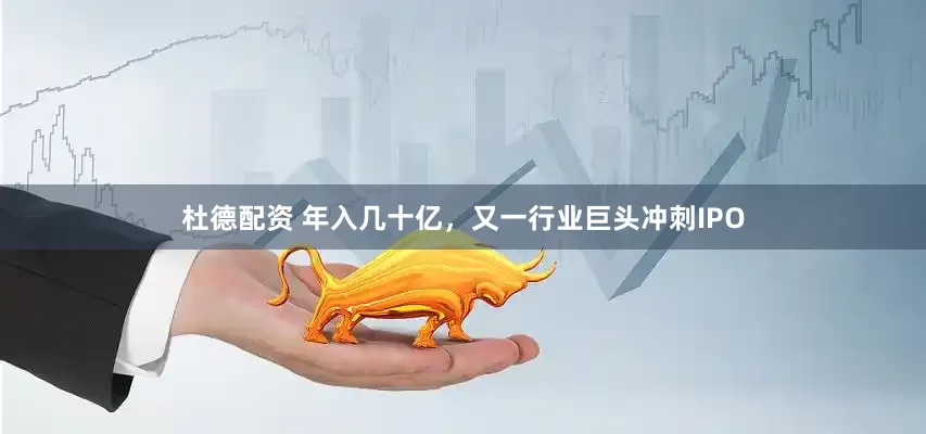 杜德配资 年入几十亿，又一行业巨头冲刺IPO